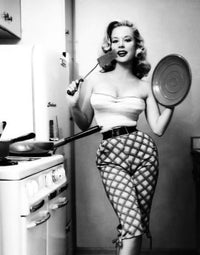 Betty Brosmer Cooking Photo Print - Fine Art Print