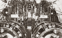 World War I Submarine Interior Photograph - Fine Art Print by Granger Collection