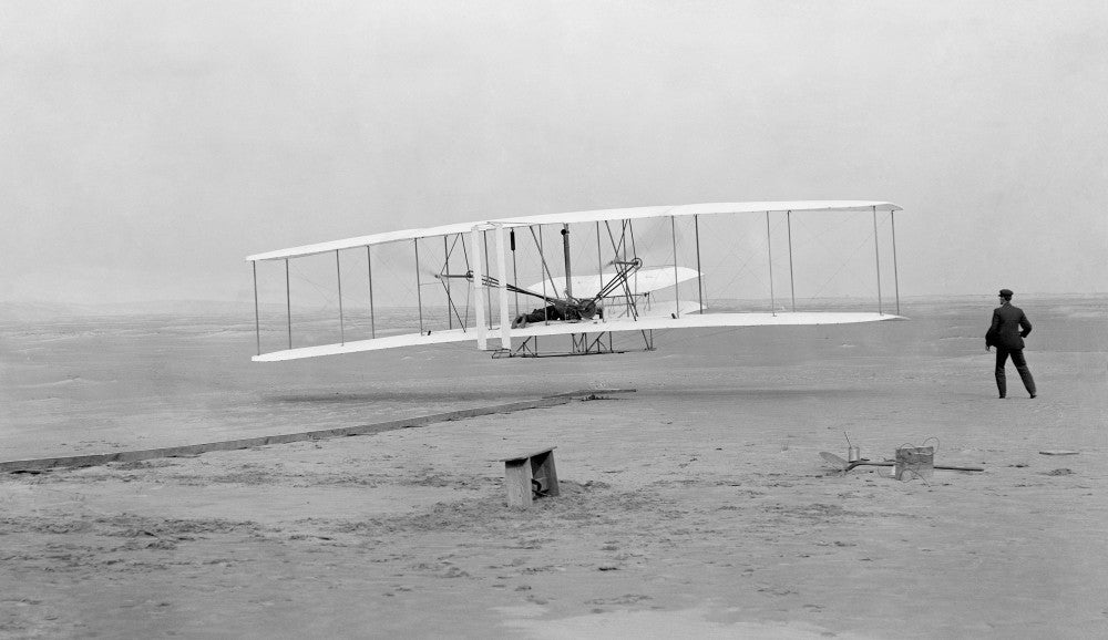Wright Brothers First Flight Photograph - 1903 Fine Art Print