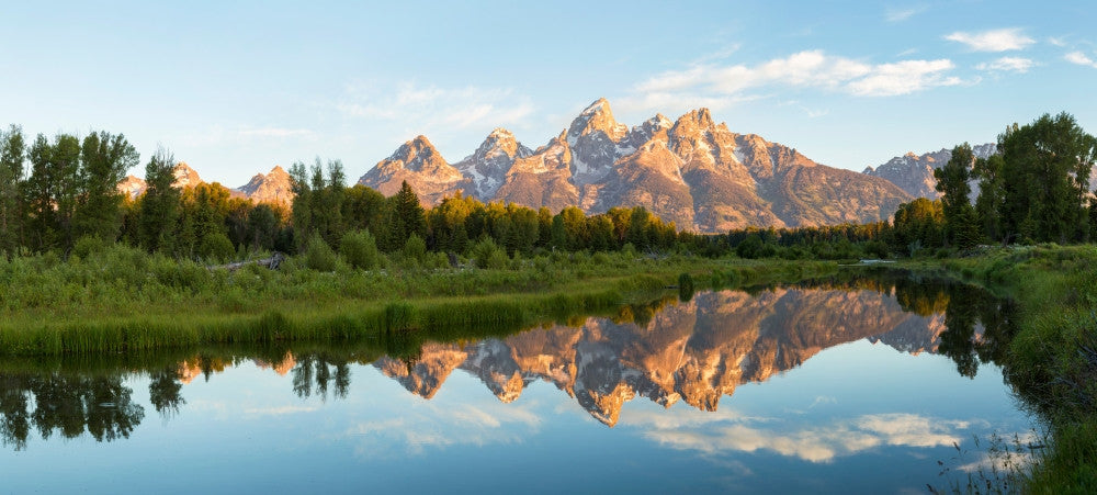 River with Teton Range Fine Art Print by Panoramic Images