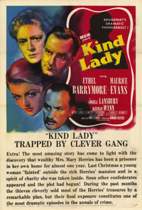 Kind Lady Movie Poster Print 27x40 | Posterazzi