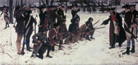 Baron von Steuben Drilling Troops at Valley Forge Art Print by Edwin Austin Abbey