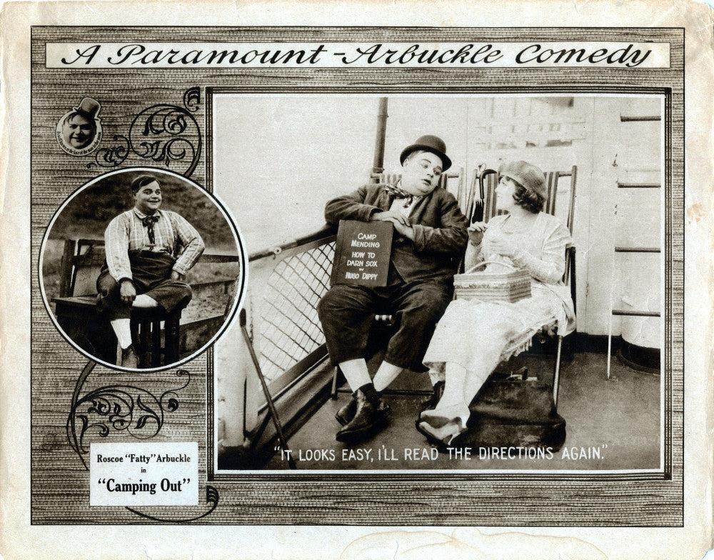 Camping Out Lobby Card Fine Art Print by Roscoe 'Fatty' Arbuckle | Posterazzi