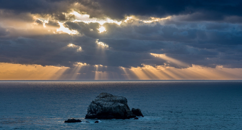 Scenic Sand Dollar Beach Sunset Fine Art Print by Panoramic Images