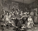 The Rakes Progress Tavern Scene Fine Art Print by Hogarth