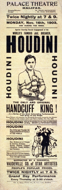 Houdini: The One and Only Handcuff King 1903 Fine Art Print