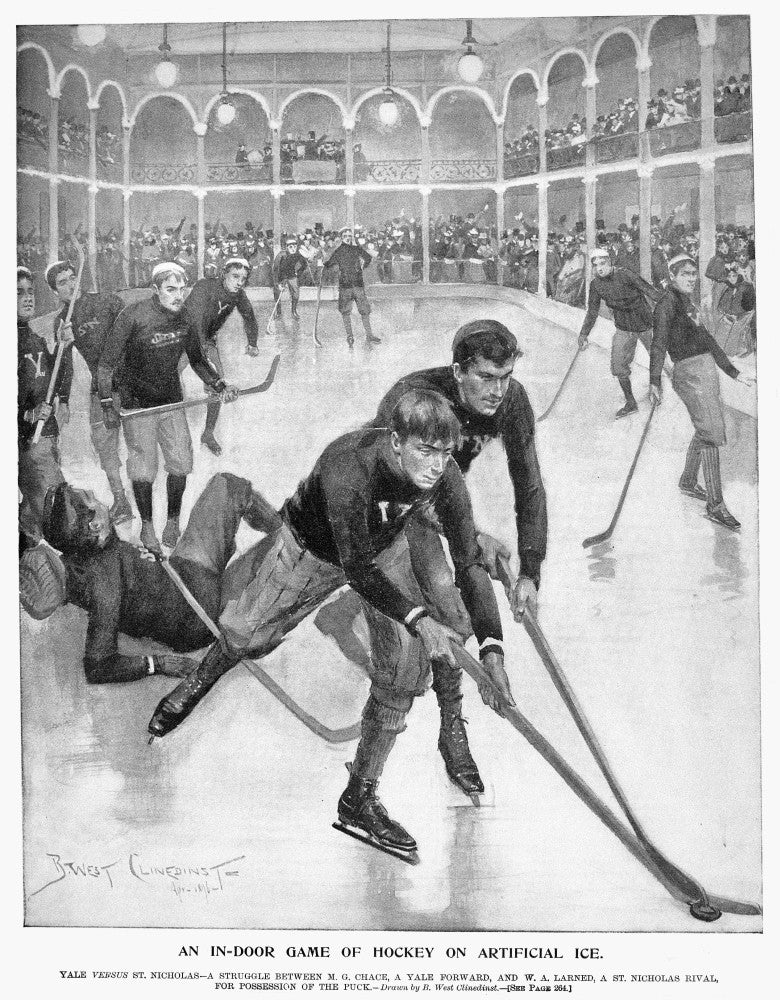 Ice Hockey Poster Print - Yale vs. St. Nicholas, 1896