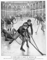 Ice Hockey Poster Print - Yale vs. St. Nicholas, 1896
