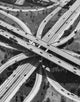 Aerial View of Cars on a Highway in Los Angeles, California Fine Art Print