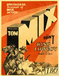 King Cowboy Movie Poster Print - Tom Mix & Tony the Wonder Horse (1928)