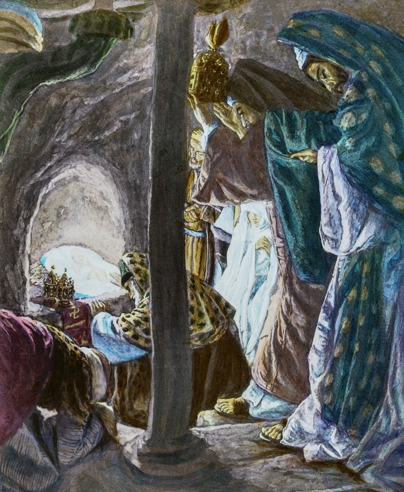 Epiphany: Three Kings Visit Jesus Fine Art Print by John Short