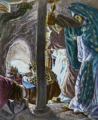 Epiphany: Three Kings Visit Jesus Fine Art Print by John Short