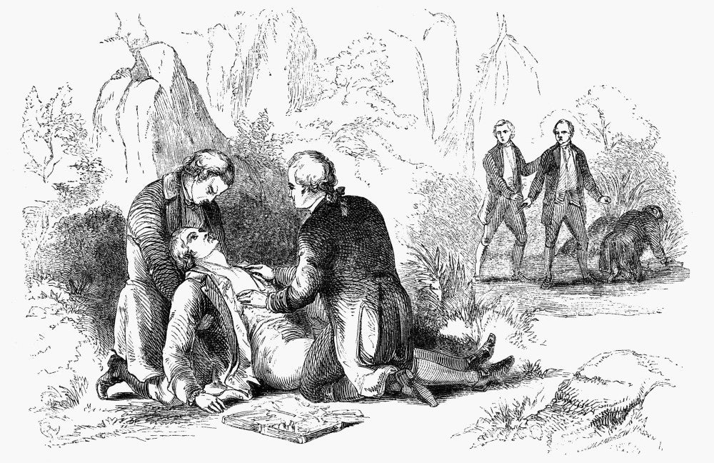 Death of Alexander Hamilton After Duel with Aaron Burr - Fine Art Print