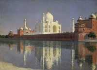Mausoleum Taj Mahal Fine Art Print by Wassili Werestschagin