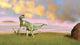 Dilophosaurus Hunting in an Open Field Fine Art Print