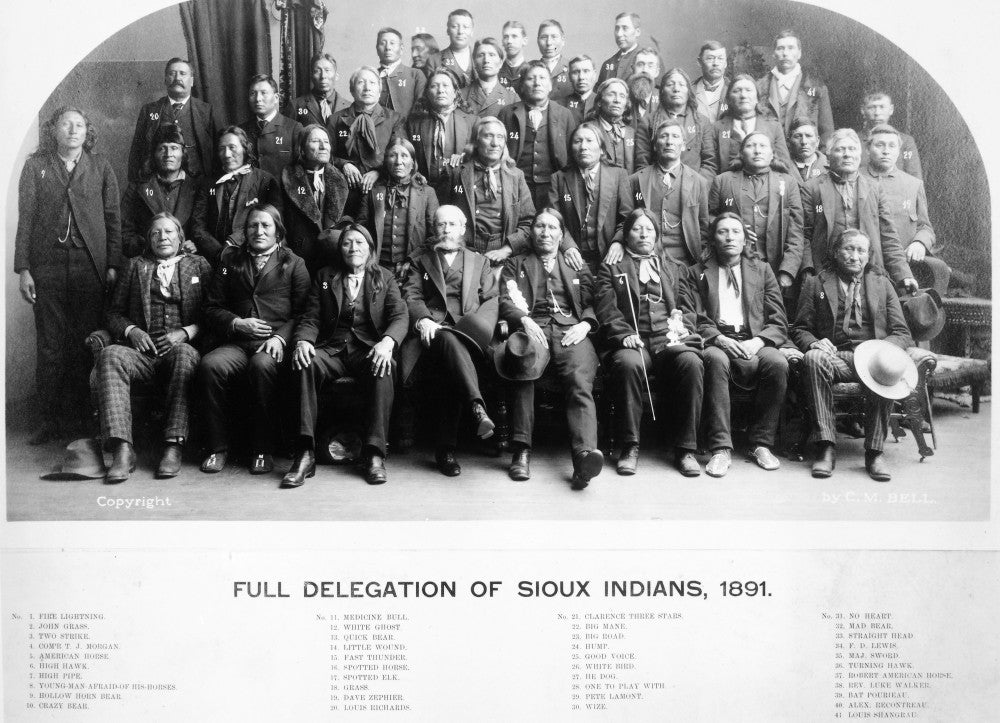 Sioux Delegates to Washington, D.C. Fine Art Print, 1891