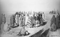 Arapaho Ghost Dance Fine Art Print by Mary Irvin Wright