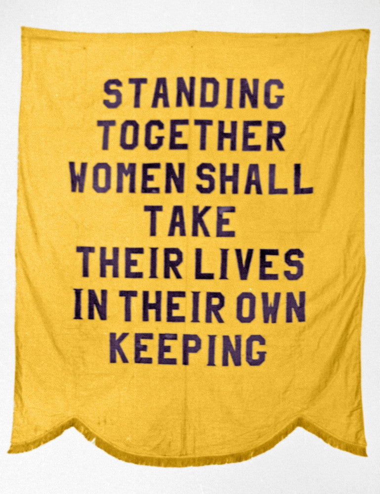 National Woman's Party Banner Print - 'Standing Together' C1913