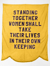 National Woman's Party Banner Print - 'Standing Together' C1913