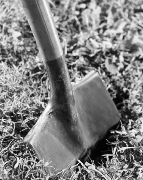 Shovel Digging in Ground Fine Art Print