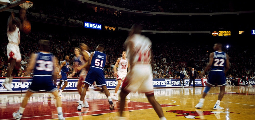 Chicago Bulls Basketball Match Poster Print by Panoramic Images