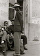 African American Boys Outside Barber Shop Fine Art Print