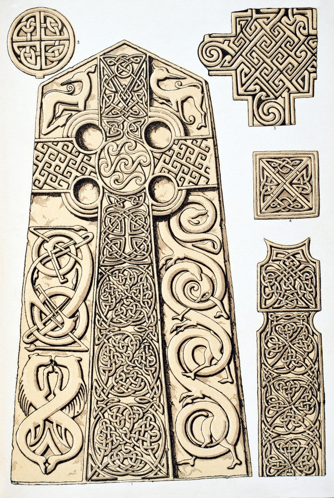 Celtic No 1 Plate LXIII Fine Art Print by Owen Jones (1865)