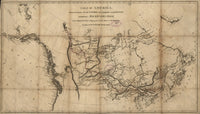 1801 North America Map Poster Featuring Mackenzie's Route
