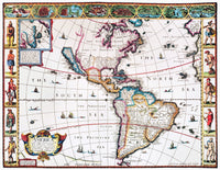 1616 New World Map Fine Art Print by John Speed