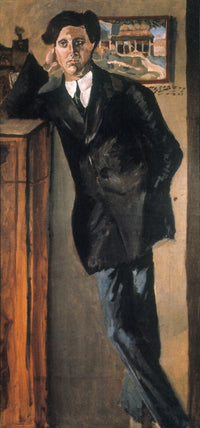 Alban Berg Oil on Canvas Fine Art Print by Arnold Schoenberg