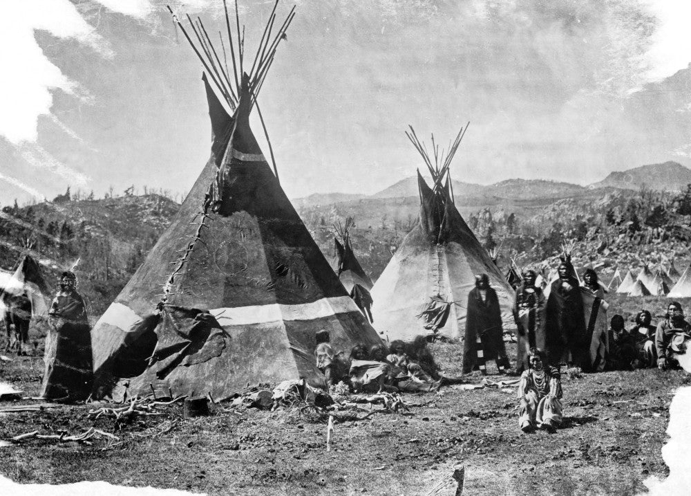 Shoshone Native American Village Fine Art Print by William Henry Jackson