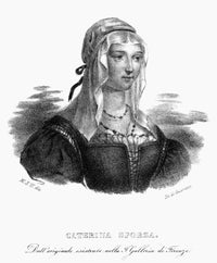 Caterina Sforza Lithograph Poster Print - 19th Century Italian Art