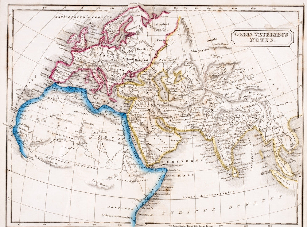 Orbis Veteribus Notus Map of Europe, Northern Africa, and Western Asia Fine Art Print by Ken Welsh