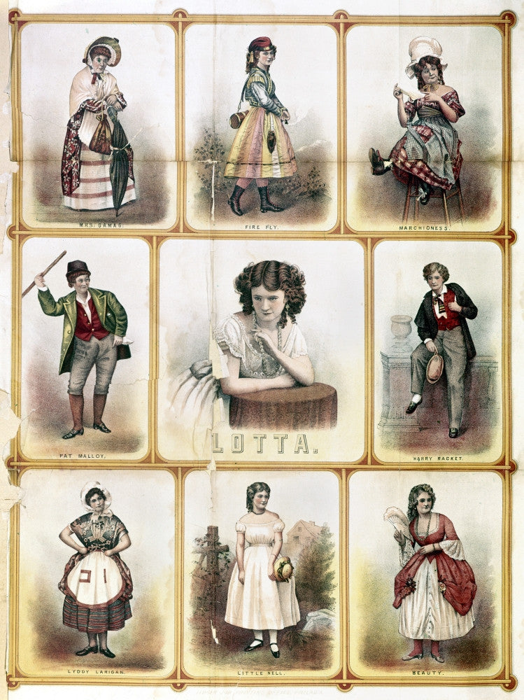 Lotta Crabtree 19th Century Lithograph Poster Print by Granger Collection