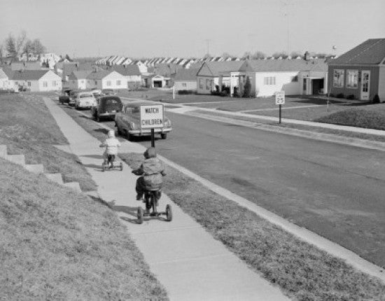 Willow Run Suburban Development Poster Print - Wilmington, DE