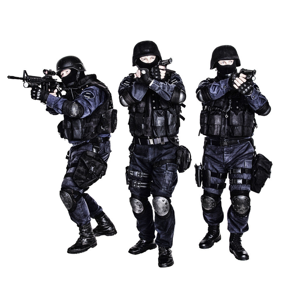Special Weapons and Tactics Team in Action Fine Art Print by Oleg Zabielin