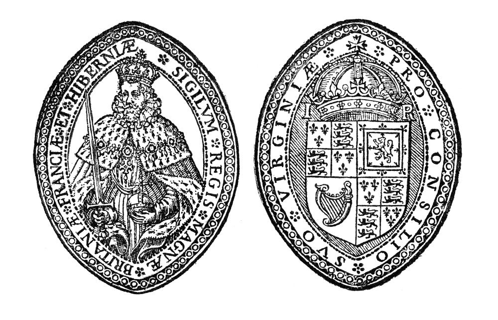 Virginia Company Seal Fine Art Print - Early 17th Century
