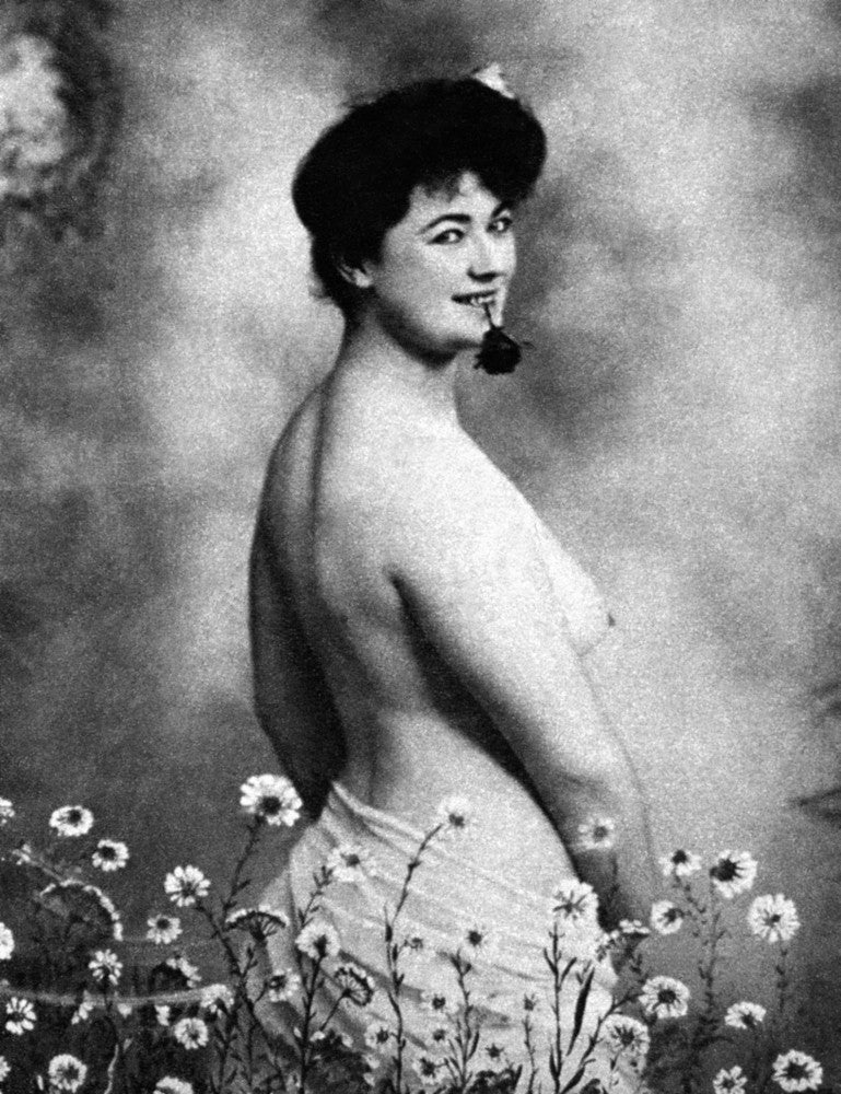 Nude and Flowers: A Rose Among the Daisies Fine Art Print by Schlier
