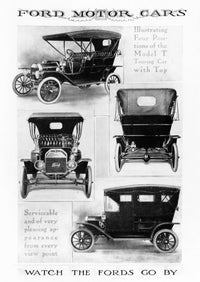 Ford Model T 1912 Automobile Advertisement Fine Art Print by Granger Collection