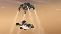 The Sky Crane Maneuver Fine Art Print - NASA's Curiosity Rover
