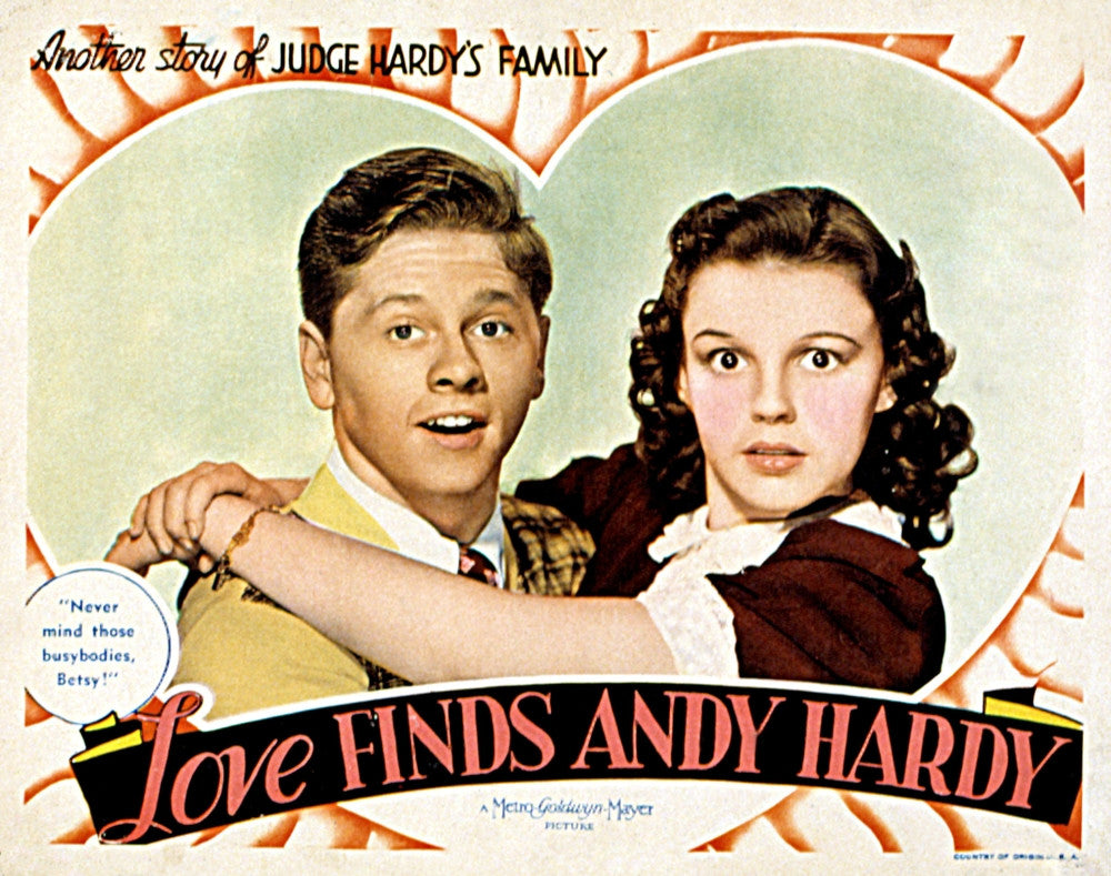 Love Finds Andy Hardy Movie Poster Print featuring Mickey Rooney and Judy Garland