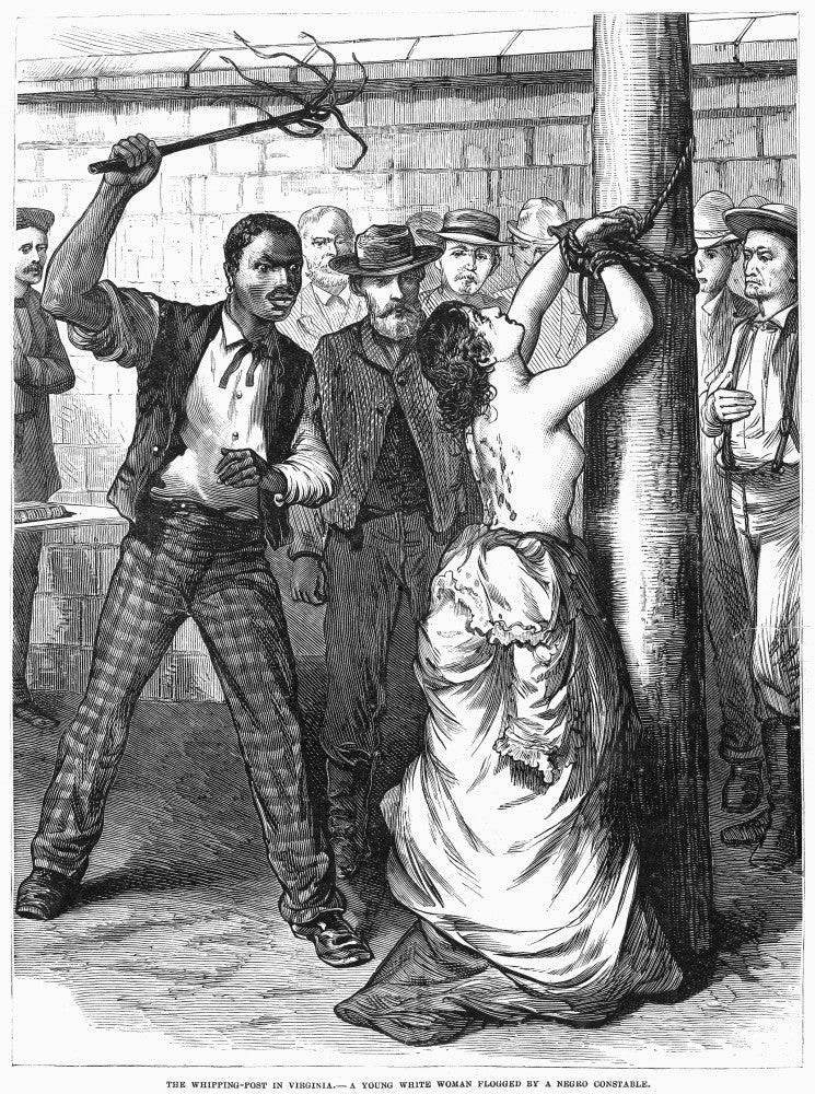 Whipping Post, 1878 - American Newspaper Engraving Print