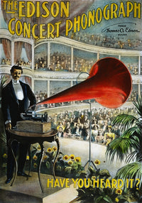 Edison Phonograph Advertisement Fine Art Print - 1899