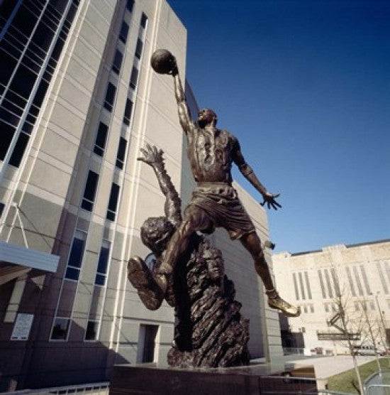 Michael Jordan Statue Poster Print - United Center, Chicago by Panoramic Images