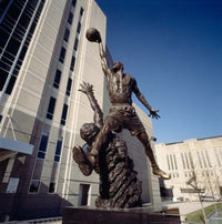 Michael Jordan Statue Poster Print - United Center, Chicago by Panoramic Images