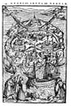 The View of Utopia Woodcut Print from Sir Thomas More's Utopia by Ambrosius Holbein