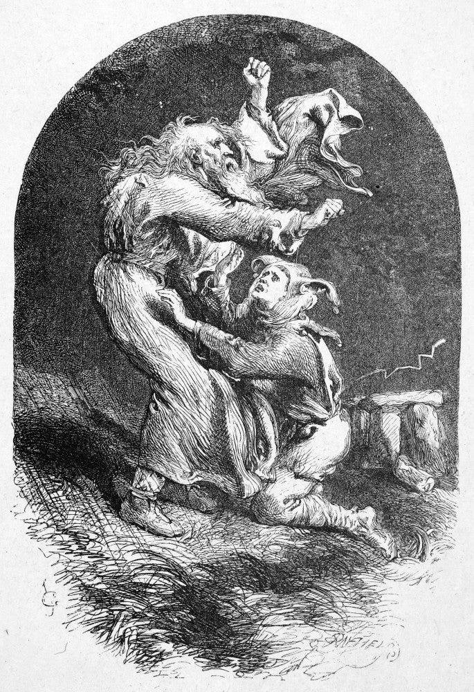 Shakespeare's King Lear - Wood Engraving Art Print by Sir John Gilbert