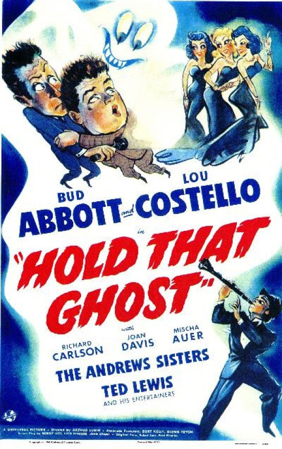 Hold That Ghost Movie Poster (11x17) - Pop Culture Graphics