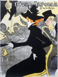 Divan Japonaise Lithograph Print by Henri de Toulouse-Lautrec