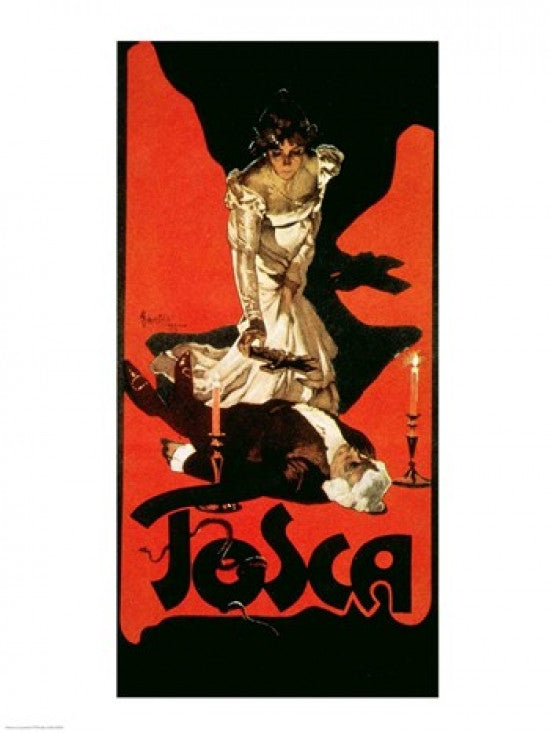 Tosca 1899 Performance Poster Print by Adolpho Hohenstein